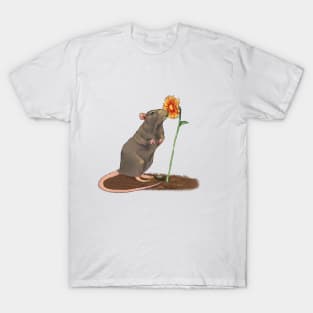 Rat with a flower T-Shirt